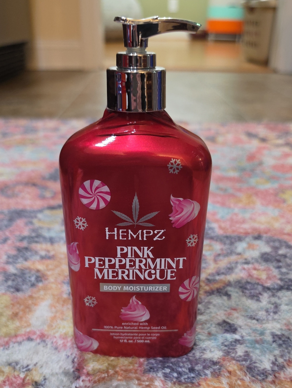 New Hempz Pink Peppermint Meringue Herbal Body Moisturizer Lotion Limited Ed